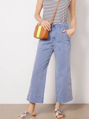 Evereve | Velvet by Graham & Spencer Mya Utility Pant Blue Size 4 NWOT